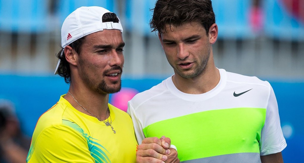 Grigor Dimitrov and Fabio Fognini