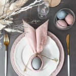 Setting Easter table